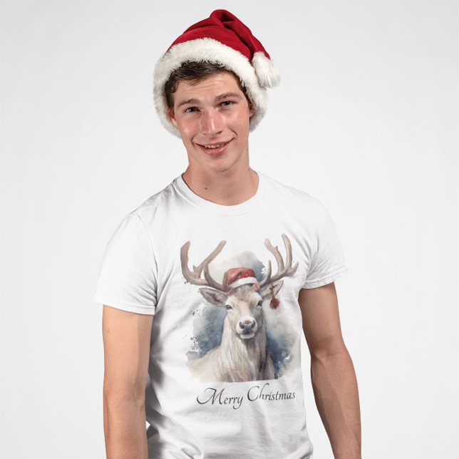 Rustic Reindeer Christmas, custom T-Shirt (Creator Uploaded)