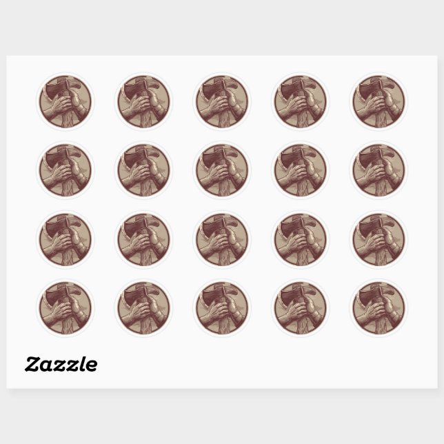 Rustic Relic Classic Round Sticker (Sheet)