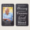 Rustic Remembrance Poem Photo Memorial Prayer Card