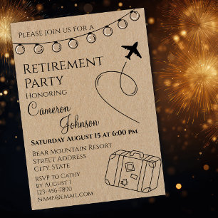 Rustic Retirement Party Invitation