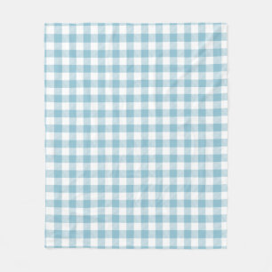 Rustic River Blue Buffalo Check Fleece Blanket
