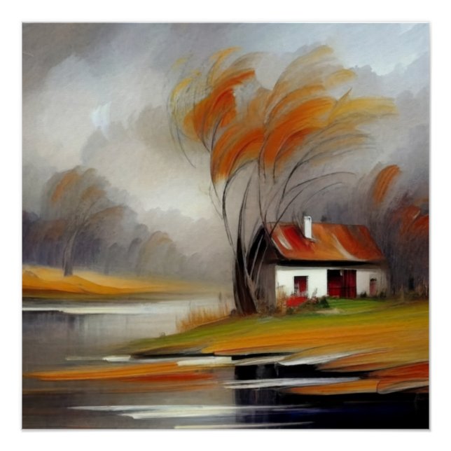 Rustic River Retreat Poster (Front)