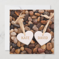 Rustic Riverside Beach Sea Side Pebbles Wedding