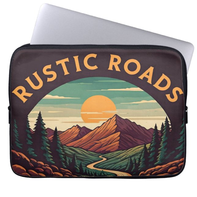 Rustic Roads  Laptop Sleeve (Front)