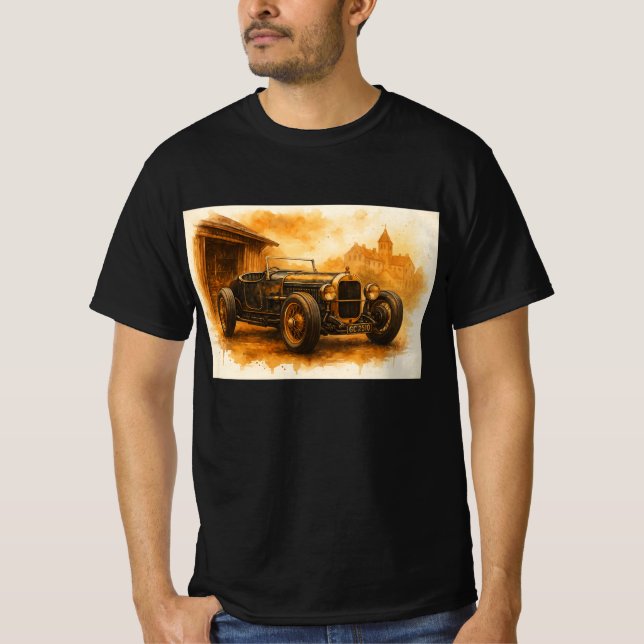 Rustic Roadster Vintage Car T-Shirt (Front)