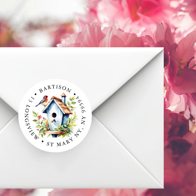 Rustic Robin Bird Box Label | Watercolour Nature  (Creator Uploaded)