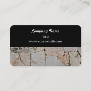Rustic Rock Wall Business Card