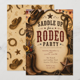 Rustic Rodeo Party Invitation