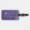 Rustic Romance Purple Honeymoon Luggage Tags