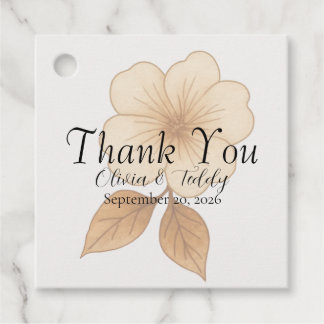 Rustic Romance Wedding Favor Tags