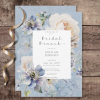 Rustic Romantic Blue & White Floral Bridal Brunch