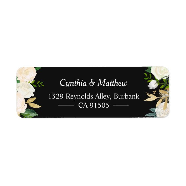 Rustic Romantic Ivory White Garden Floral (Front)