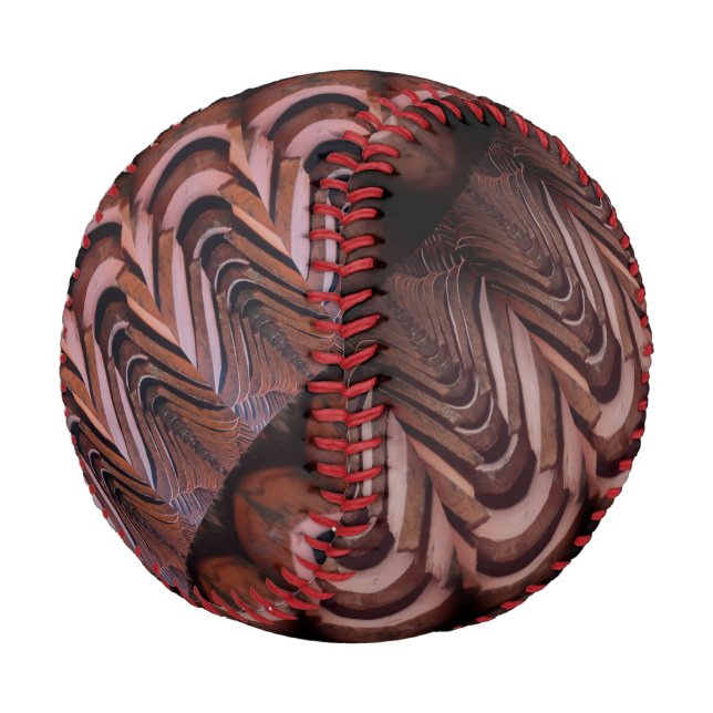 Rustic Roof Tiles with Unique Perspective   Baseball (Angled)