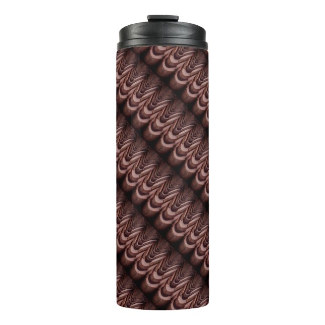 Rustic Roof Tiles with Unique Perspective   Thermal Tumbler (Front)
