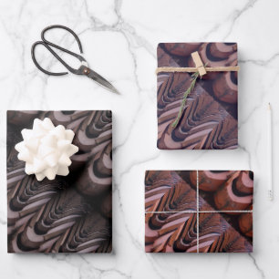 Rustic Roof Tiles with Unique Perspective   Wrapping Paper Sheet