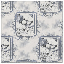 Rustic Rooster Cotton Fabric
