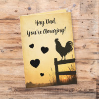 Rustic Rooster Farm Dad Amazing Father’s Day