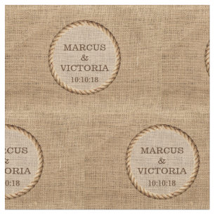 Rustic Rope Country Wedding Jute Fabric