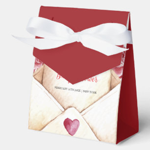 Rustic Rose Flower Sweetheart Letter Baby Shower Favour Box