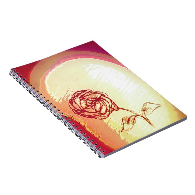 Rustic Rose Spiral Notebook (Right Side)