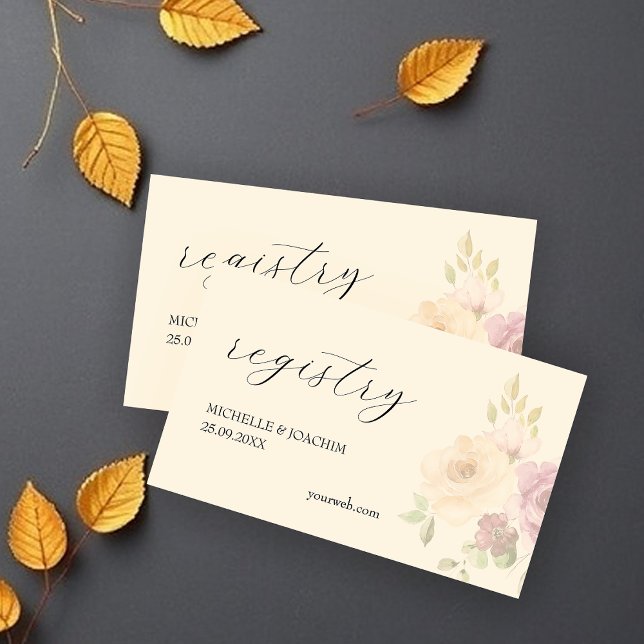Rustic Rose Watercolor Art Enclosure Card (Creator Uploaded)