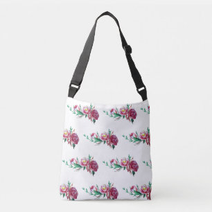 Rustic Roses Watercolor Art Tote