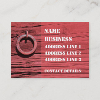 Rustic Rural Red Wooden Barn Wall Bookmark ATC Business Card