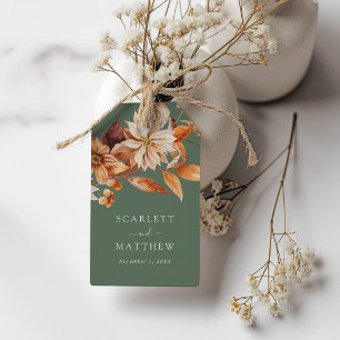 Rustic Sage Green Fall Favor Tags