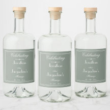 Rustic Sage Green Wedding Names Script Cool Simple