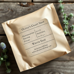 Rustic   Sage Smudge Labels