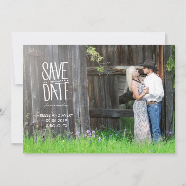 Rustic Save the Date (Front)