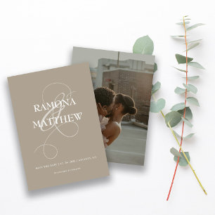 Rustic Save The Date Photo Ampersand Save The Date