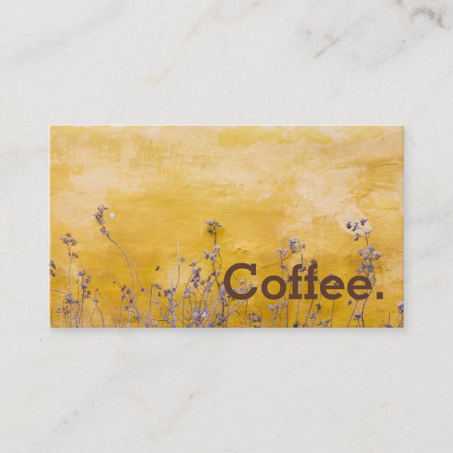 Rustic Scene Simple Loyalty Coffee Punch-Card (Front)