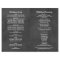 Rustic Script Black Chalkboard Wedding Programs
