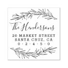 Rustic Script Family Name Botanical Return Address