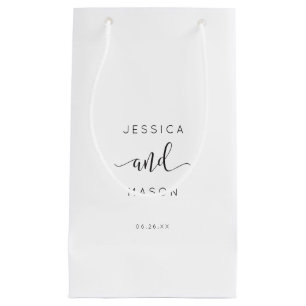 Rustic Script Hotel Wedding Gift Bag