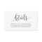 Rustic Script Wedding Website Insert Card