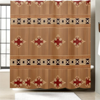 Rustic Shabby Chic Shower Curtains Style 1