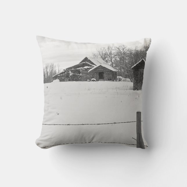 Rustic Shacks Pillow (Front)