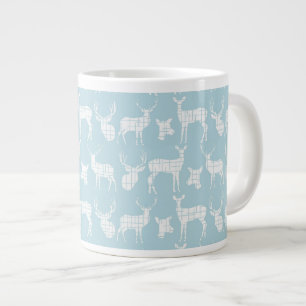 Rustic Silhouette Deer on Blue Speciality Mug