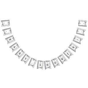 Rustic Silver Birch Tree Baby Shower Bunting