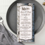 Rustic Silver Birch Tree Wedding Menu Cards<br><div class="desc">The Rustic Silver Birch Tree Wedding Collection - Menu Cards 
 
  VIEW MATCHING ITEMS FOR THIS COLLECTION</div>