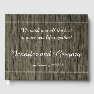 Rustic, Simple and Elegant Wedding Guest Book
