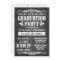 Rustic Slate Graduation Party Invitation