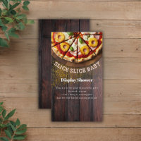 Rustic Slice Slice Pizza Baby Shower