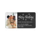 Rustic Snowflake Christmas Return Address Label