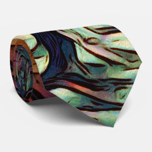 Rustic snowy winter forest tree brown black white tie