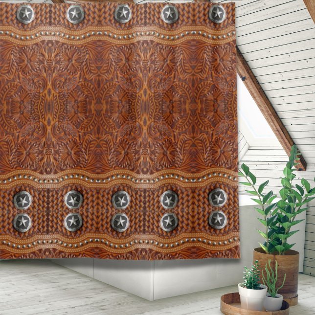 Rustic Southwest Cowboy Western Country Pattern  Shower Curtain (Rustic Southwest Cowboy Western Country Pattern Shower Curtain)