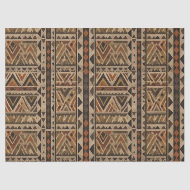 Rustic Southwestern Stripe Pattern (2) Tissue Paper (Front)