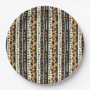 Rustic Southwestern Stripe Pattern (3) Paper Plate